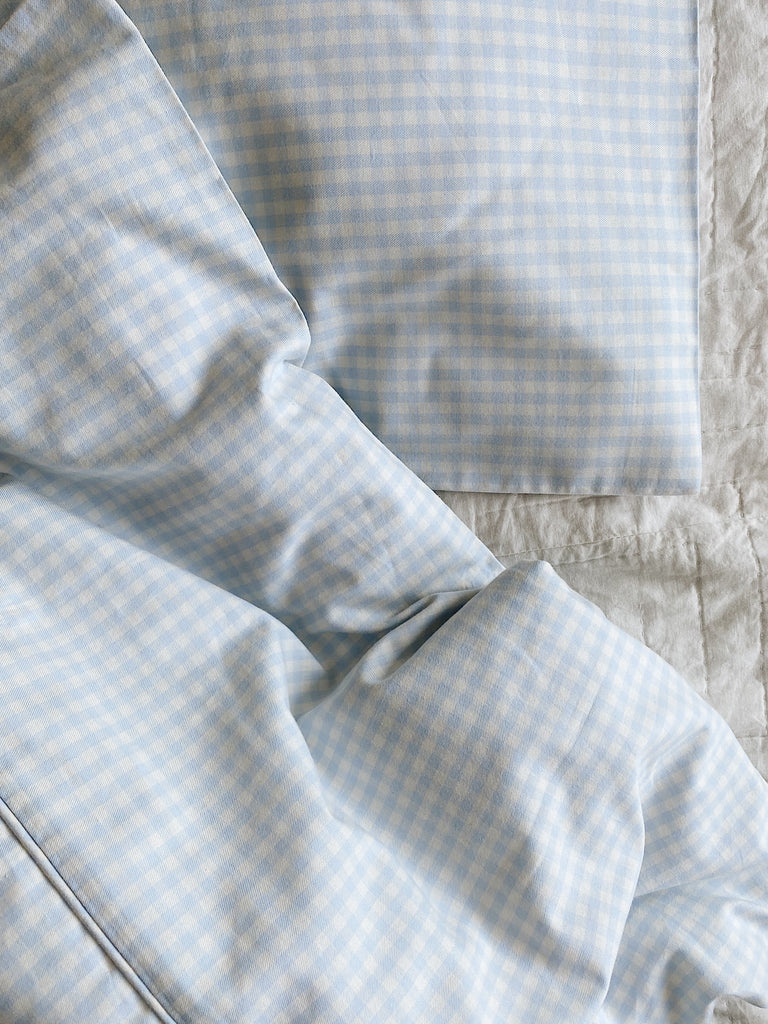 Classic Baby Bedding | Blue Gingham - Skjønn Concept Store