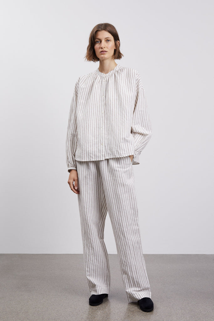 Claudia Pants | Brown/off White Stripe - Skjønn Concept Store