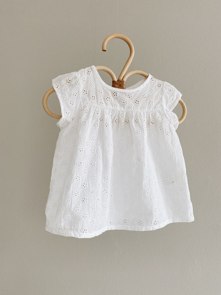 Daisy Top Baby Broderie Anglaise | Natural White - Skjønn Concept Store
