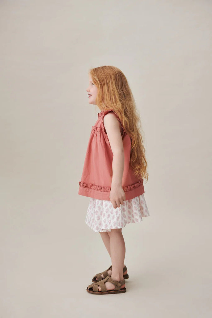 Flora Skirt | Sindhi Print/Soft Pink - Skjønn Concept Store