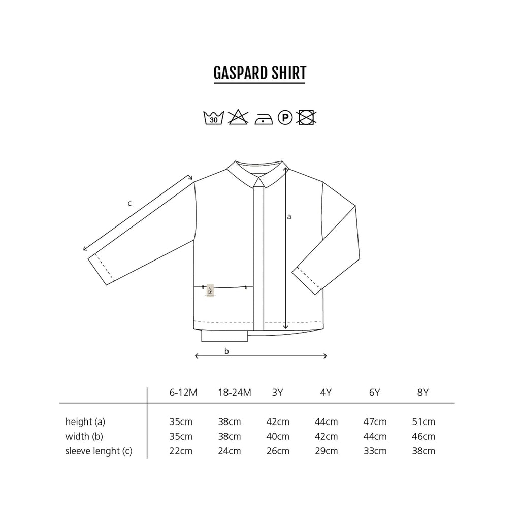 Gaspard Shirt Denim | Airy Blue/Dark Navy - Skjønn Concept Store
