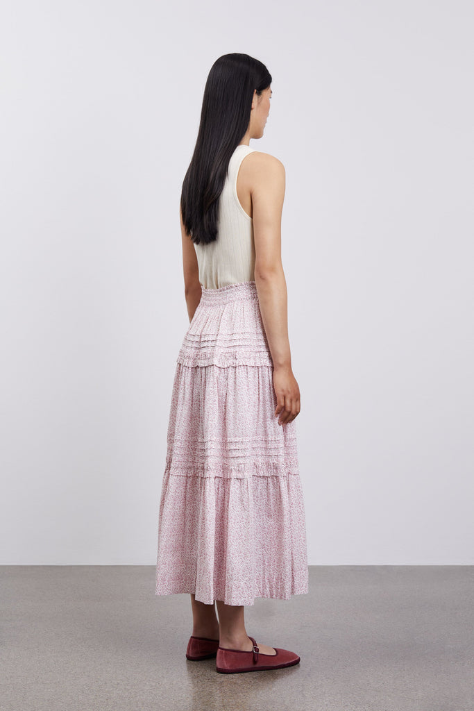 Grace Skirt | Garden Print/Soft Pink/Off White - Skjønn Concept Store