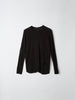 Heritage Scoop Hem Long Sleeve T-shirt | Black - Skjønn Concept Store