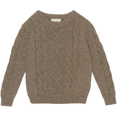 Juno Cable Sweater | Taupe Melange - Skjønn Concept Store