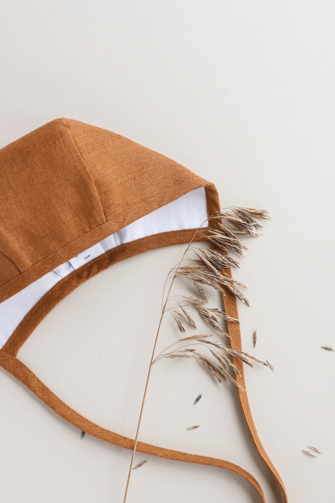 Linen Bonnet | Rust - Skjønn Concept Store
