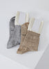 Linen Rib Socks | Mix Linen - Skjønn Concept Store