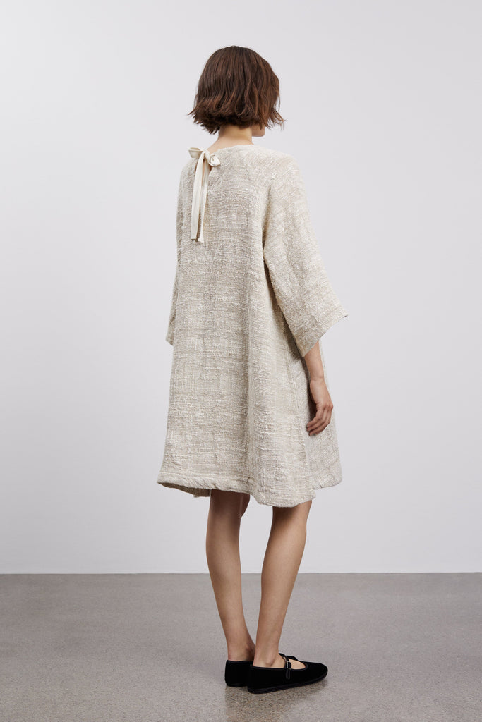 Maia Dress | Beige/White - Skjønn Concept Store