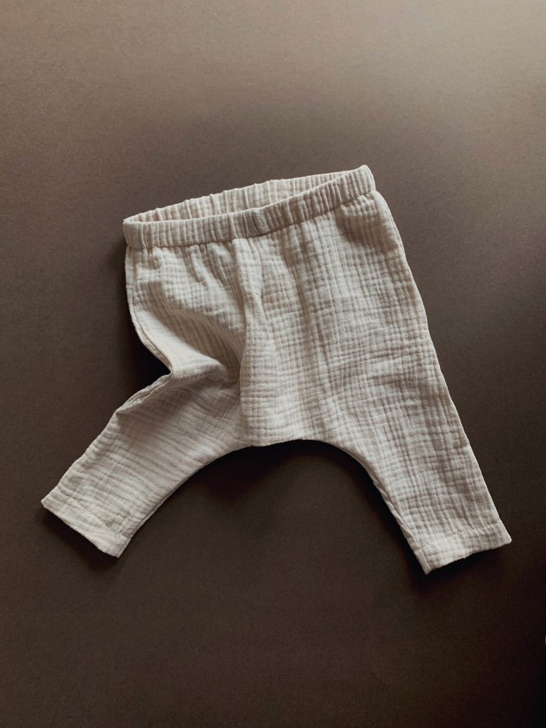 Muslin Baggy Pants | Beige - Skjønn Concept Store