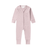 Organic Zip Growsuit L/S (Pointelle) | Pale Lilac - Skjønn Concept Store