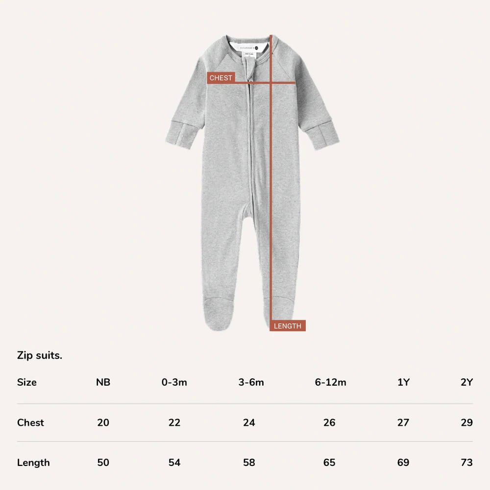 Organic Zip Growsuit L/S (Pointelle) | Taupe - Skjønn Concept Store
