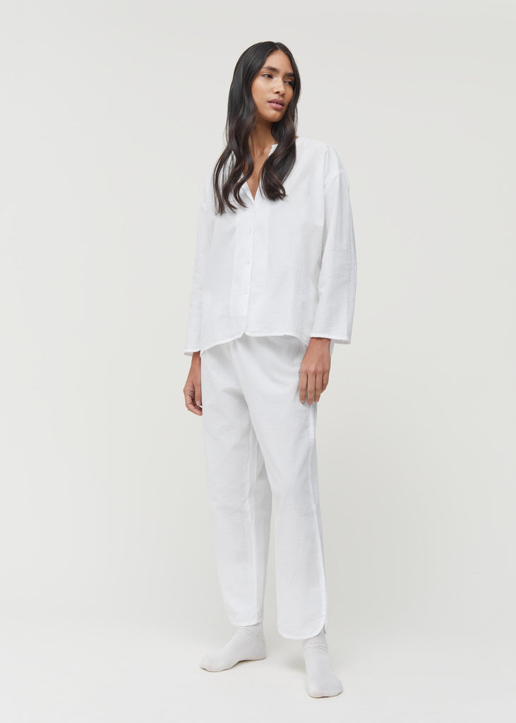 Pyjamas Seersucker | White - Skjønn Concept Store