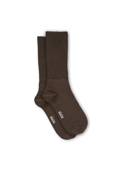 Silk Socks | Dark Brown - Skjønn Concept Store