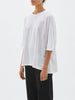 Slouch Side Step S/S T-Shirt | White - Skjønn Concept Store