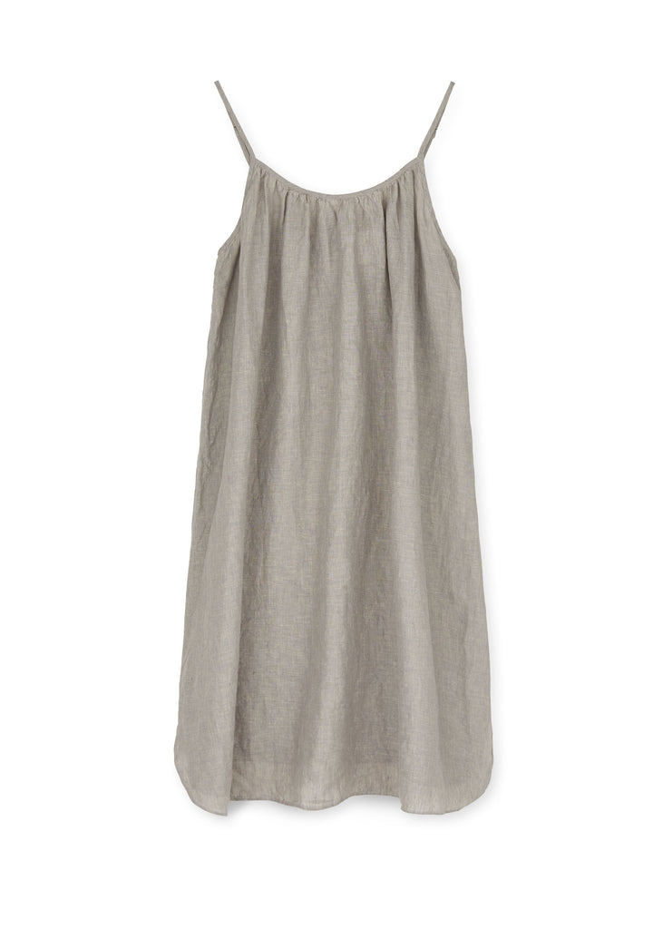 Strap Dress Linen | Grey - Skjønn Concept Store