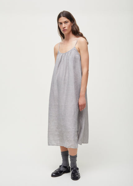 Strap Dress Linen | Grey - Skjønn Concept Store