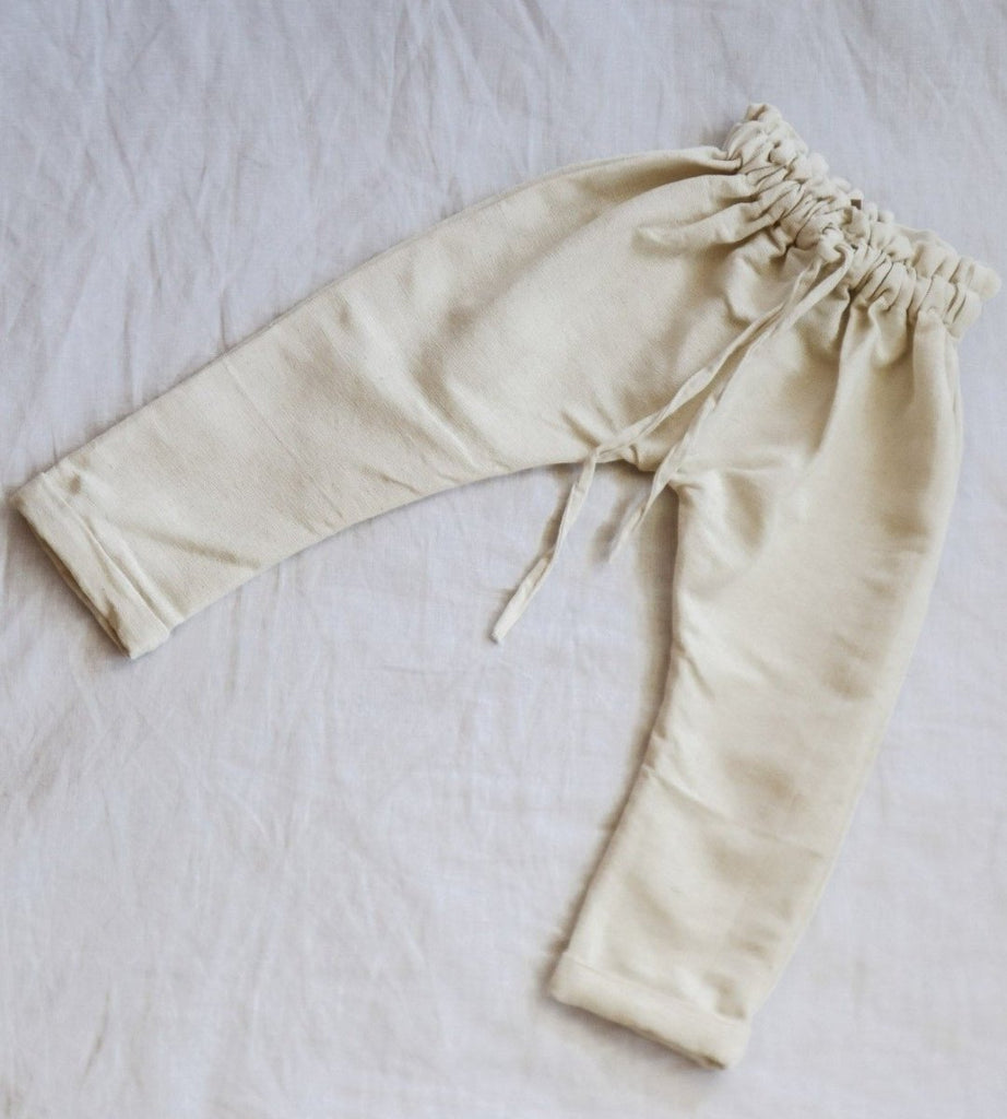 Tapered Drawstring Pants | Bone - Skjønn Concept Store