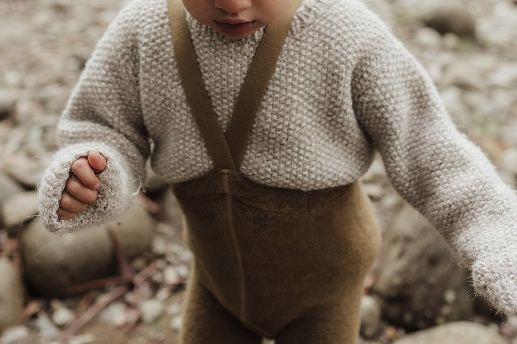 Teddy Warmy Cotton Footless | Acorn Brown - Skjønn Concept Store