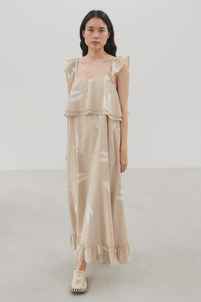 Uma Dress Sevilla | Seville Print/Beige - Skjønn Concept Store