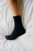 Wool Rib Socks | Black - Skjønn Concept Store