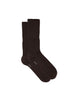 Wool Rib Socks | Brown - Skjønn Concept Store